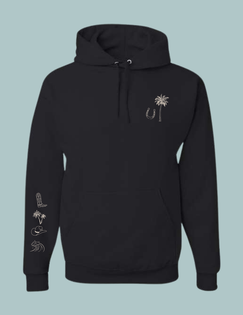 Coastal Cowgirl - Horseback - Black