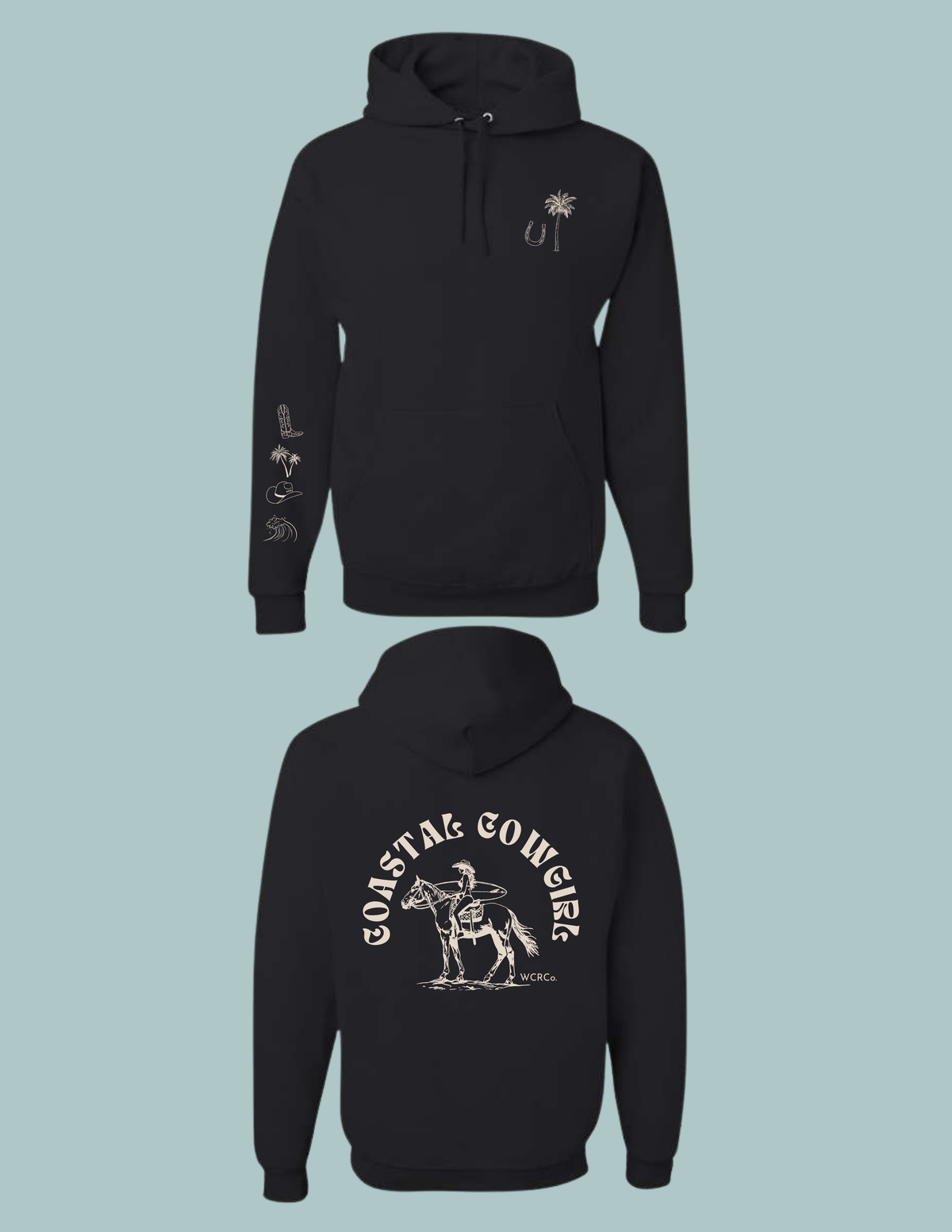 Coastal Cowgirl - Horseback - Black