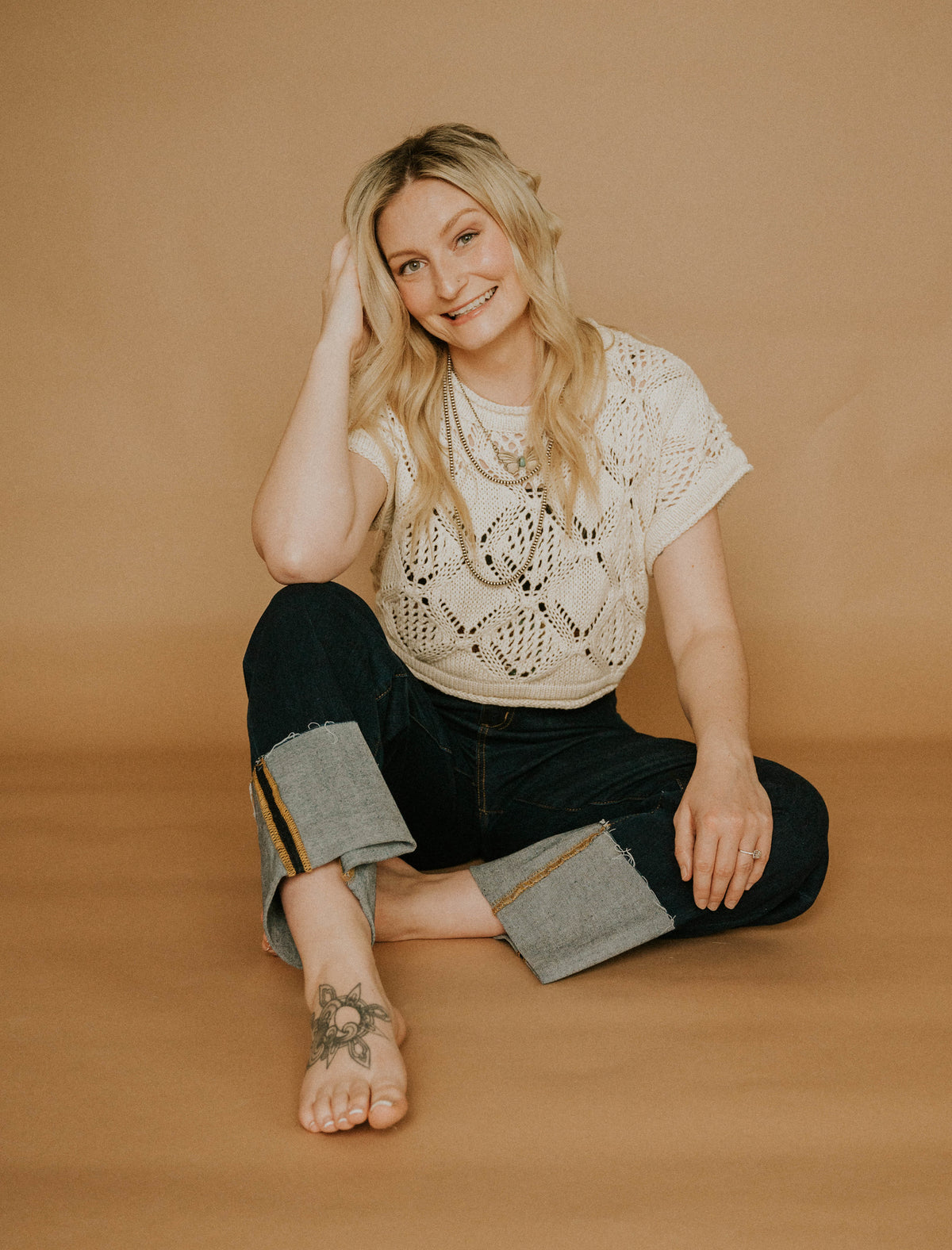 Crochet Short Sleeve Top