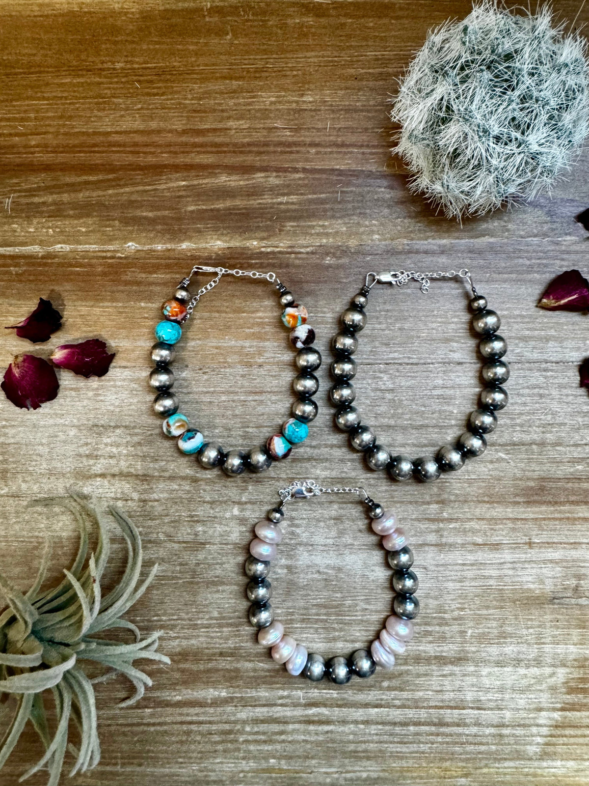 10 mm Sterling Silver Pearl Bracelet