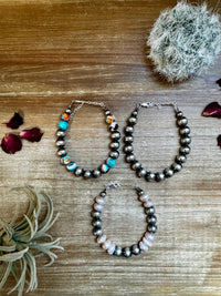 10 mm Sterling Silver Pearl Bracelet