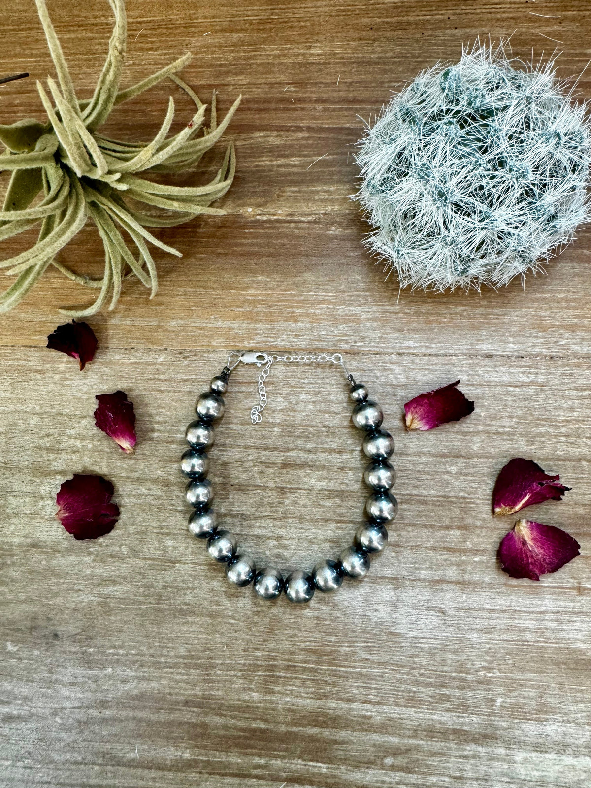 10 mm Sterling Silver Pearl Bracelet