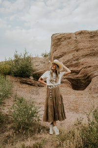 Mocha Midi Skirt