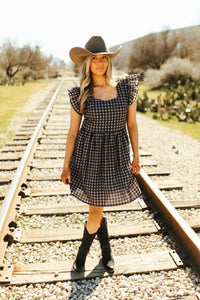 Gingham Horse Mini Dress