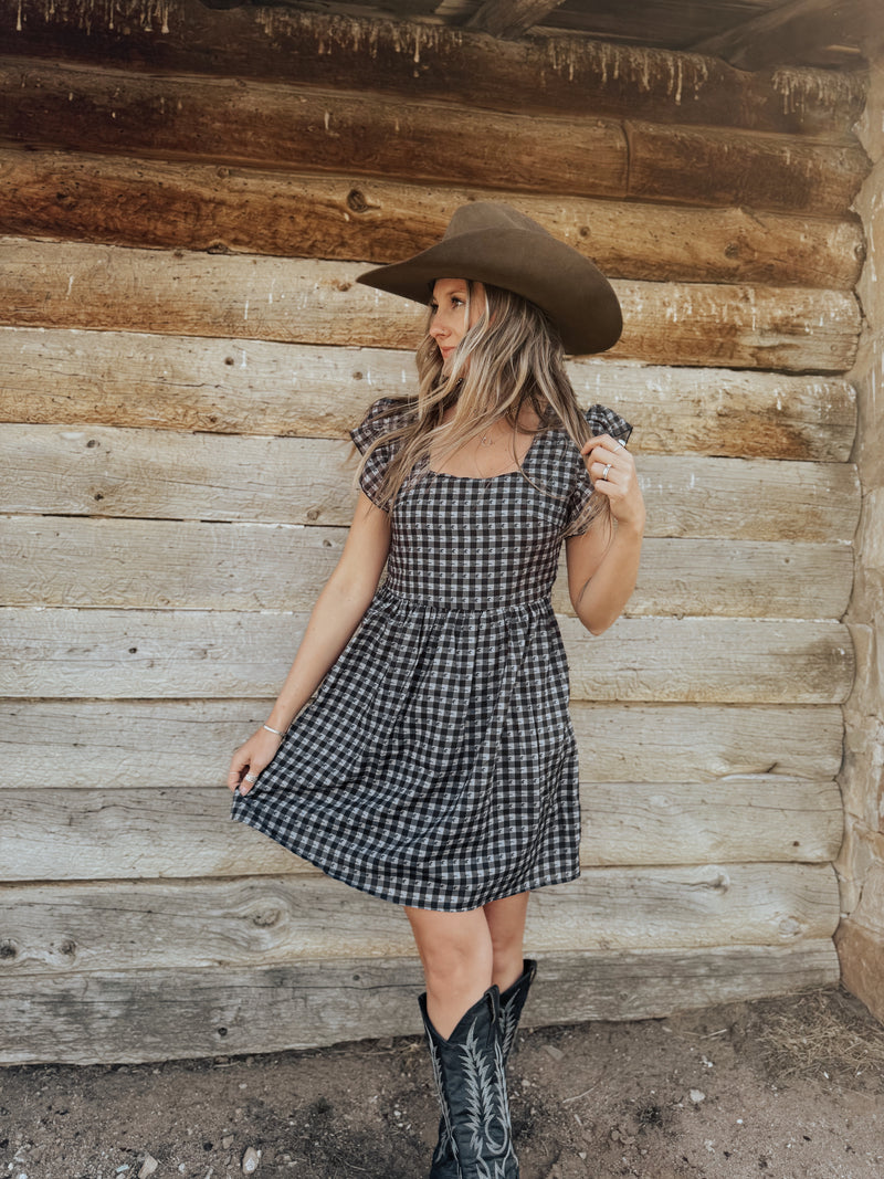 Gingham Horse Mini Dress
