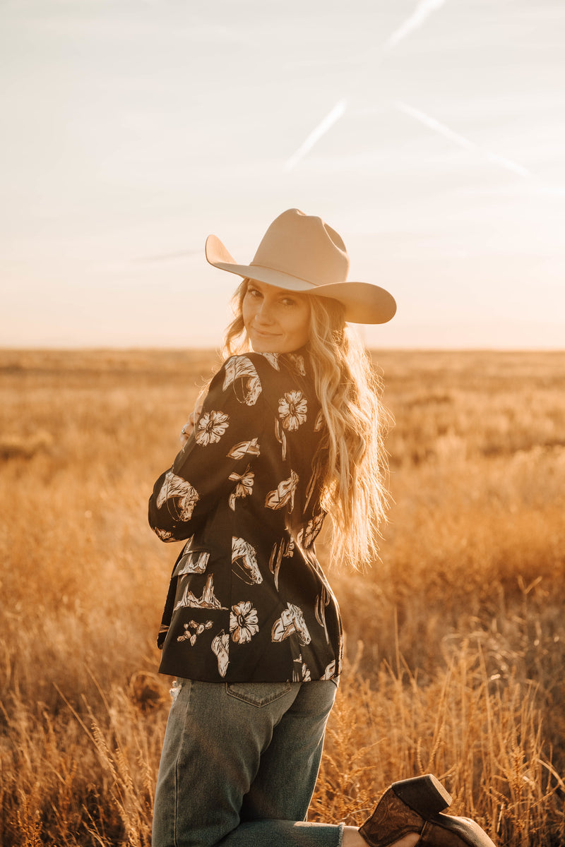 Cowgirl Blazer - Black