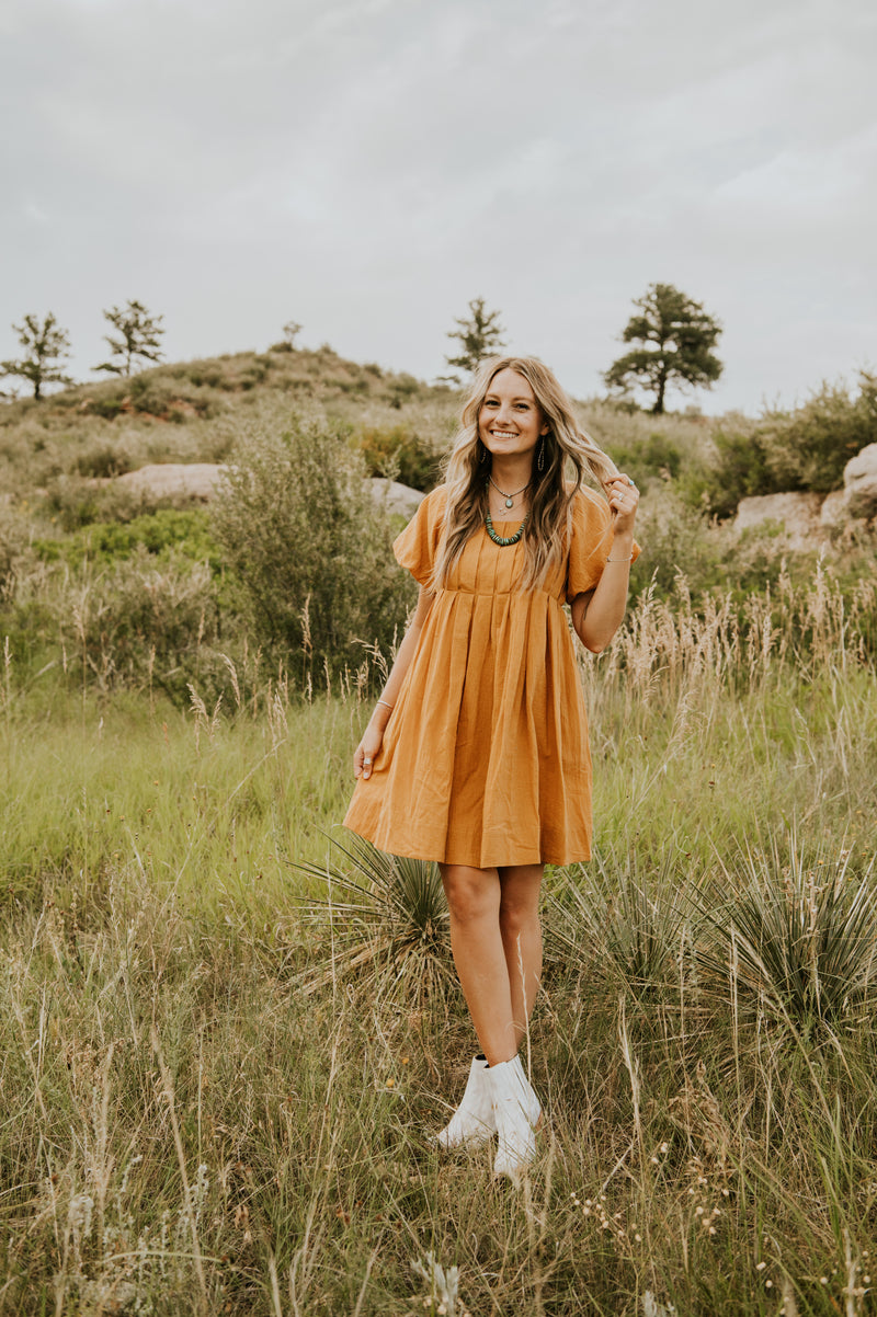 Camel Mini Dress