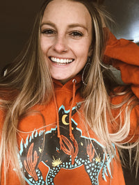 Midnight Cowboy Hoodie - Rusty Orange