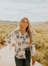 Cowgirl Button Down Top