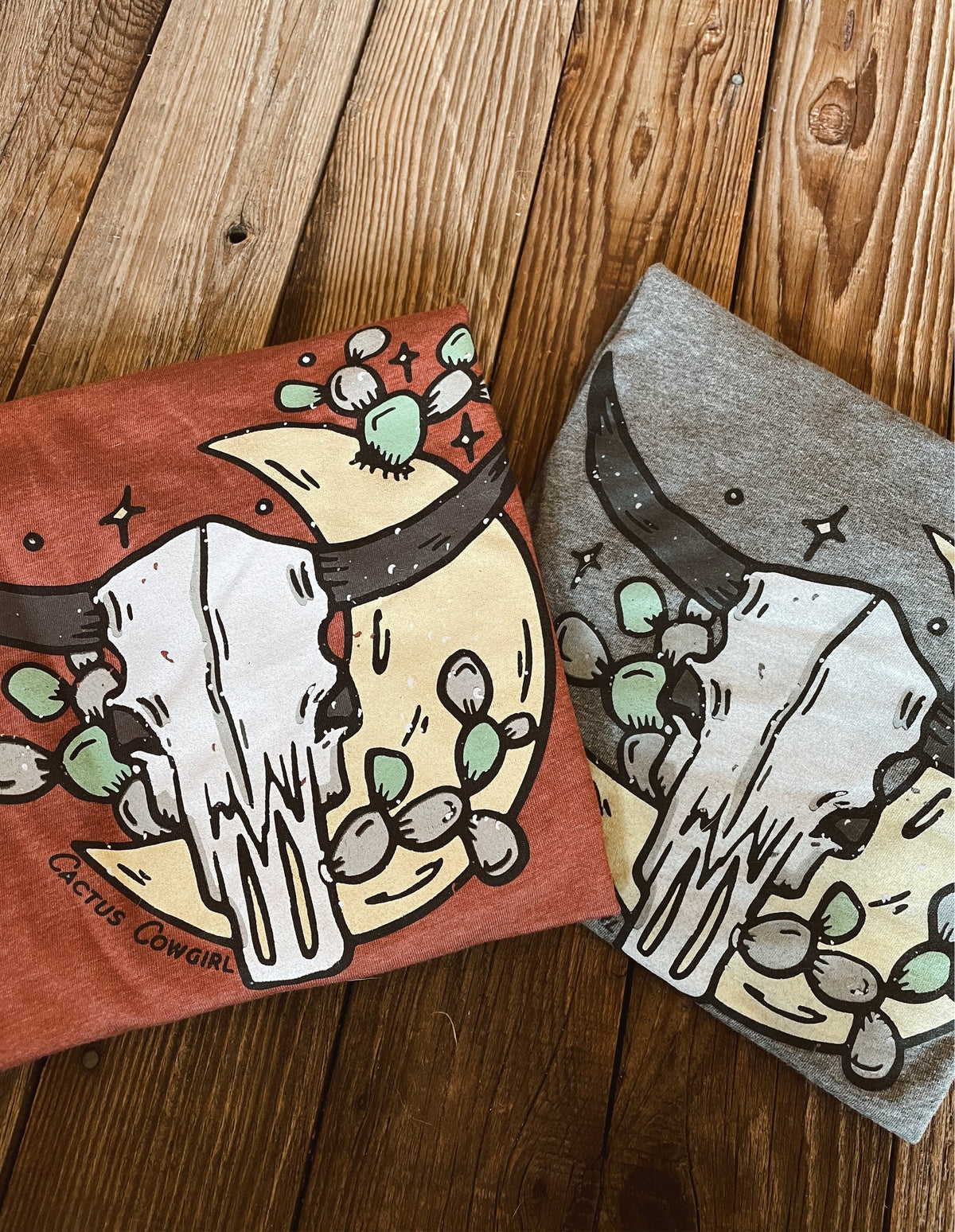 Moonlight Steer Skull Tee