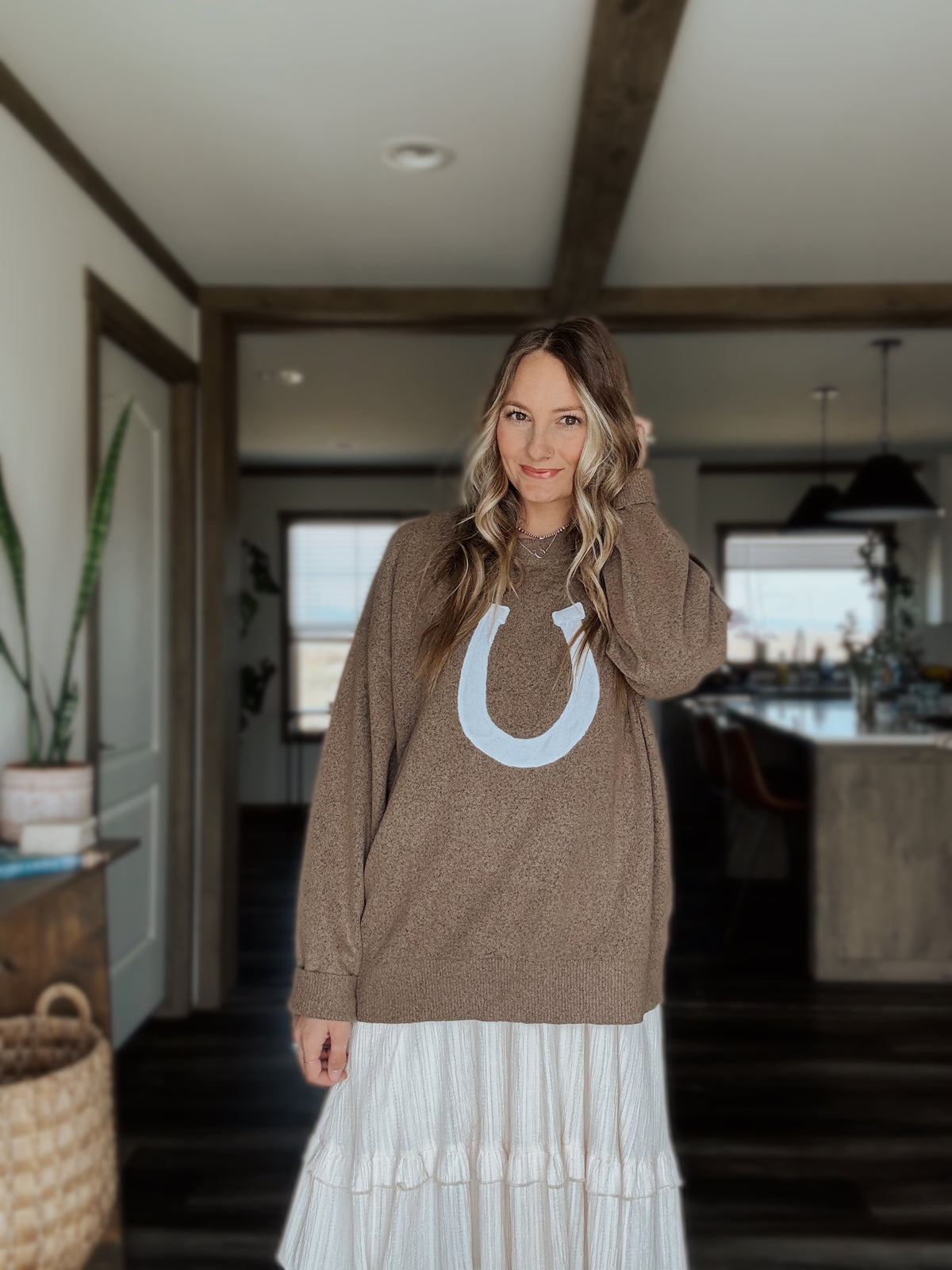 Horseshoe Pullover Sweater