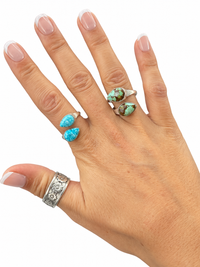 Adjustable Turquoise Teardrop Ring