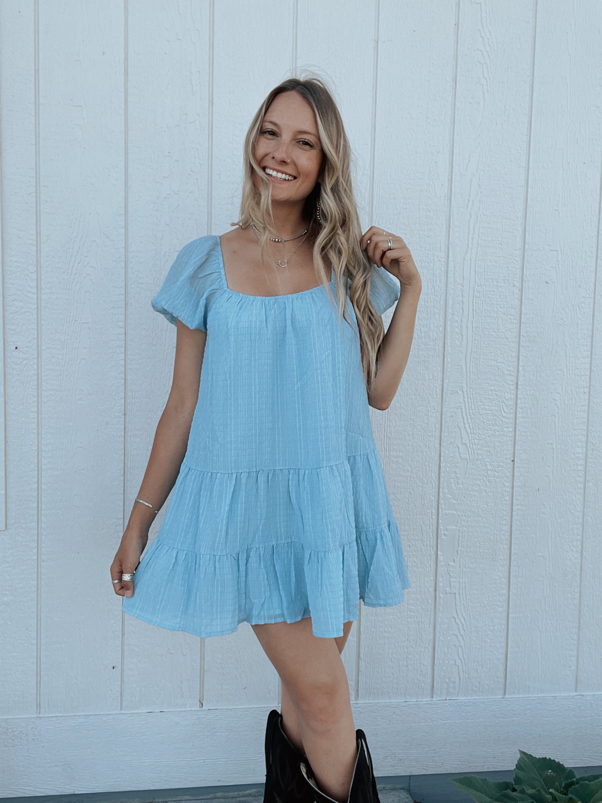 Baby blue sundress online