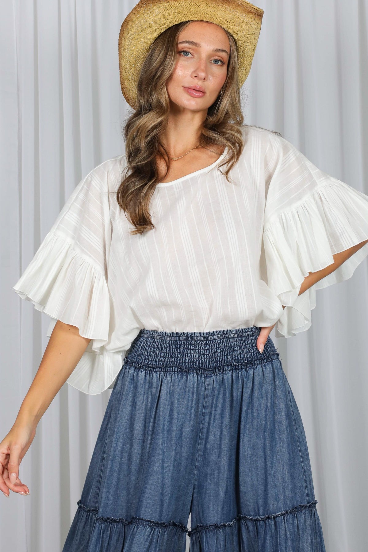 Flowy Sleeve Blouse