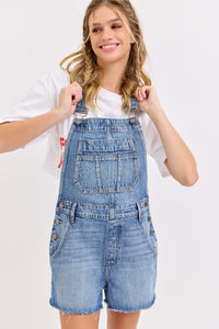 Denim Overall Shorts