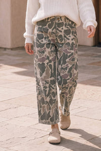 Wide Leg Duck Camo Jeans