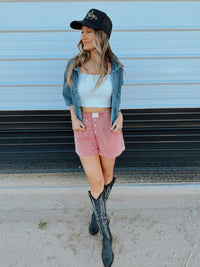 Denim Cropped Jacket