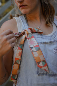 Vintage Patchwork Western Twilly Scarf
