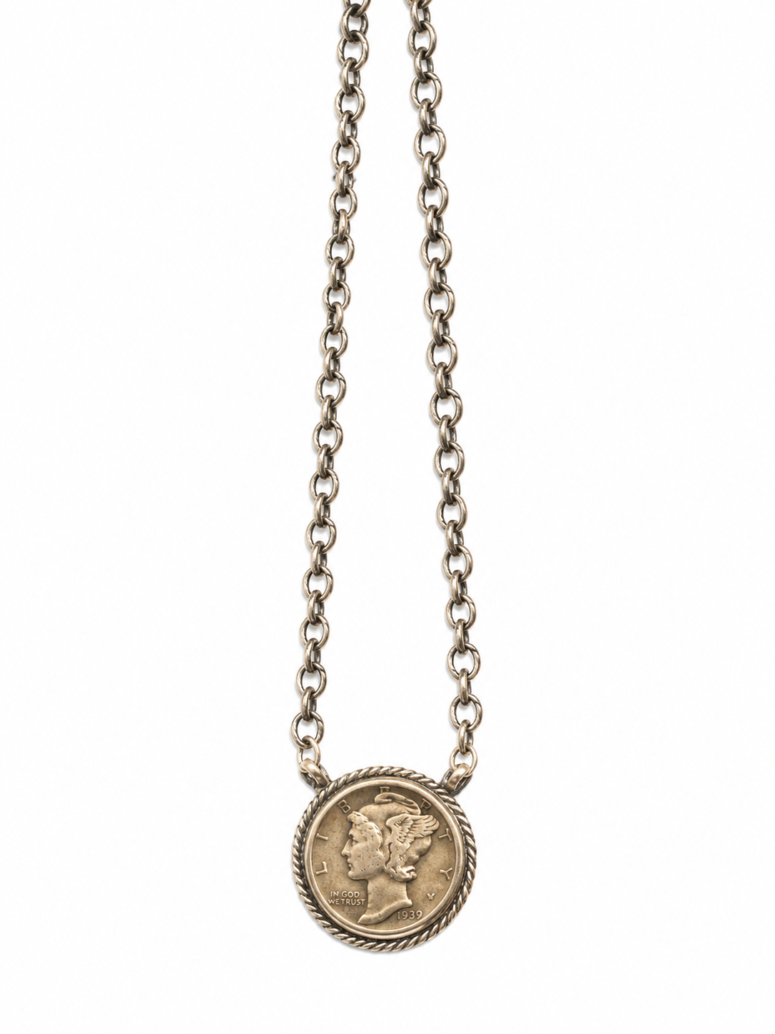 Sterling Silver 1939 Liberty Coin Necklace