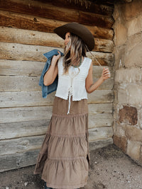 Tie Front Crochet Top