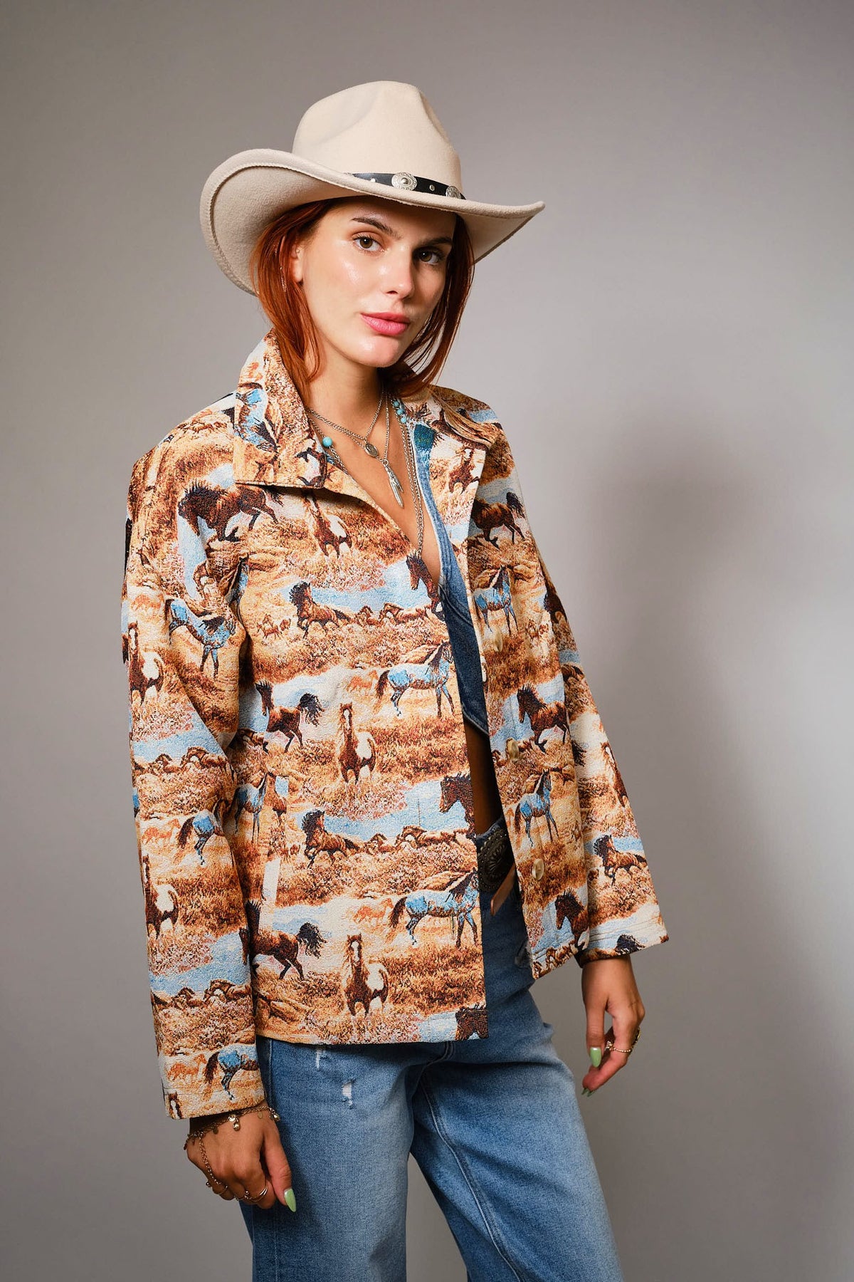 Jacquard Horse Jacket