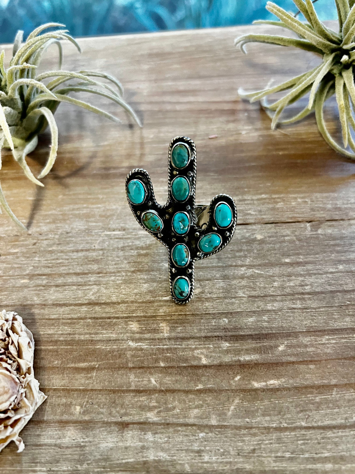 Cactus Turquoise Ring