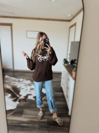 Howdy Embroidered Sweater