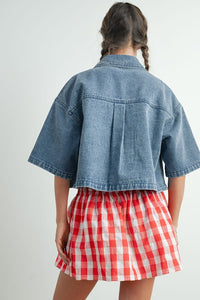 Denim Cropped Jacket