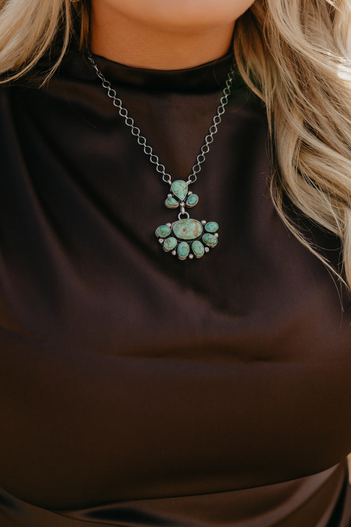 Multi-Stone Turquoise Pendant Necklace