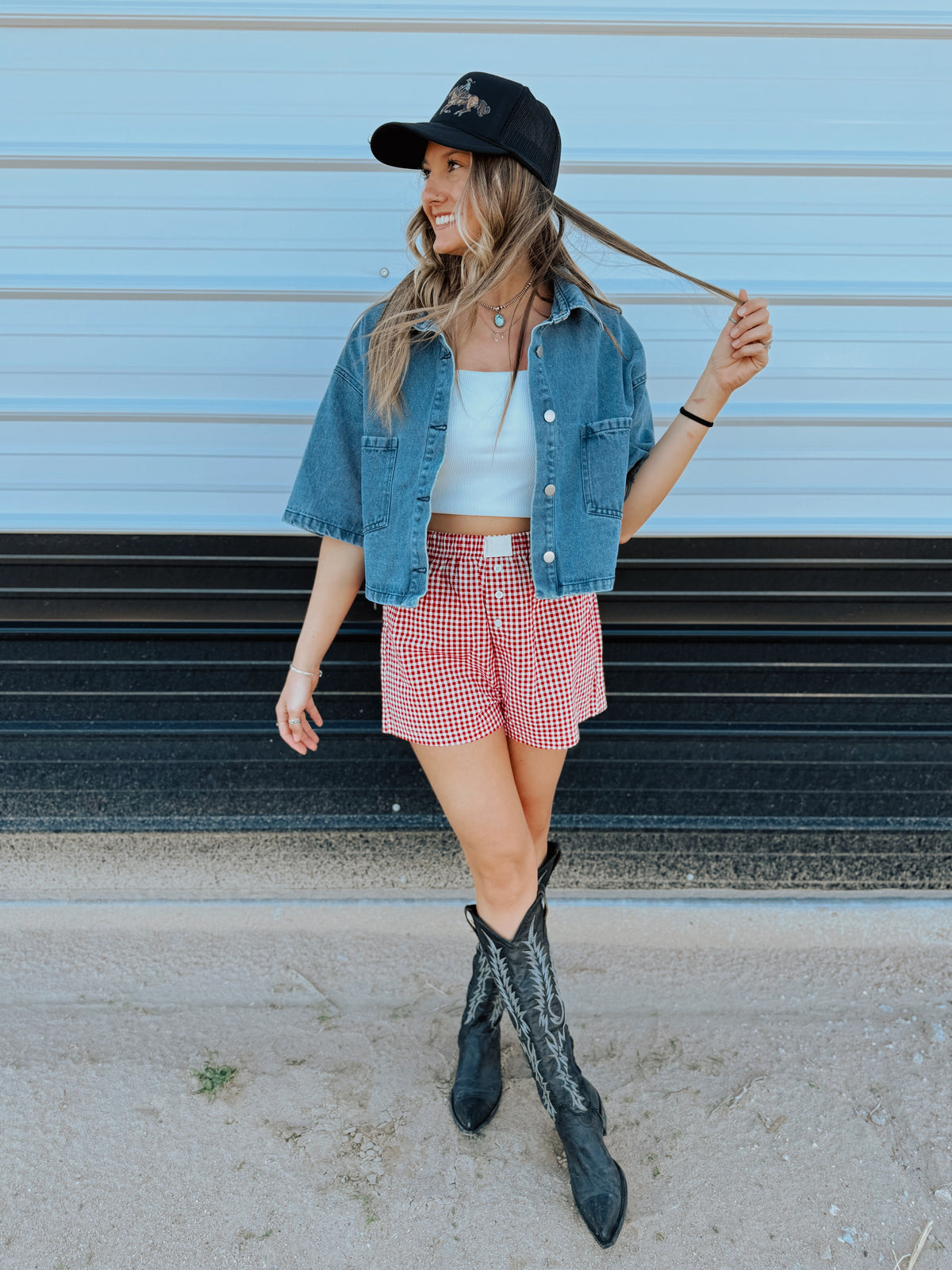 Denim Cropped Jacket