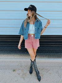 Denim Cropped Jacket