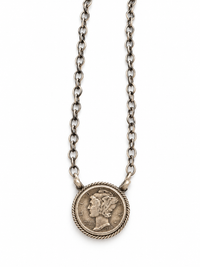 Sterling Silver 1939 Liberty Coin Necklace