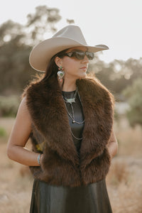Espresso Fur Vest