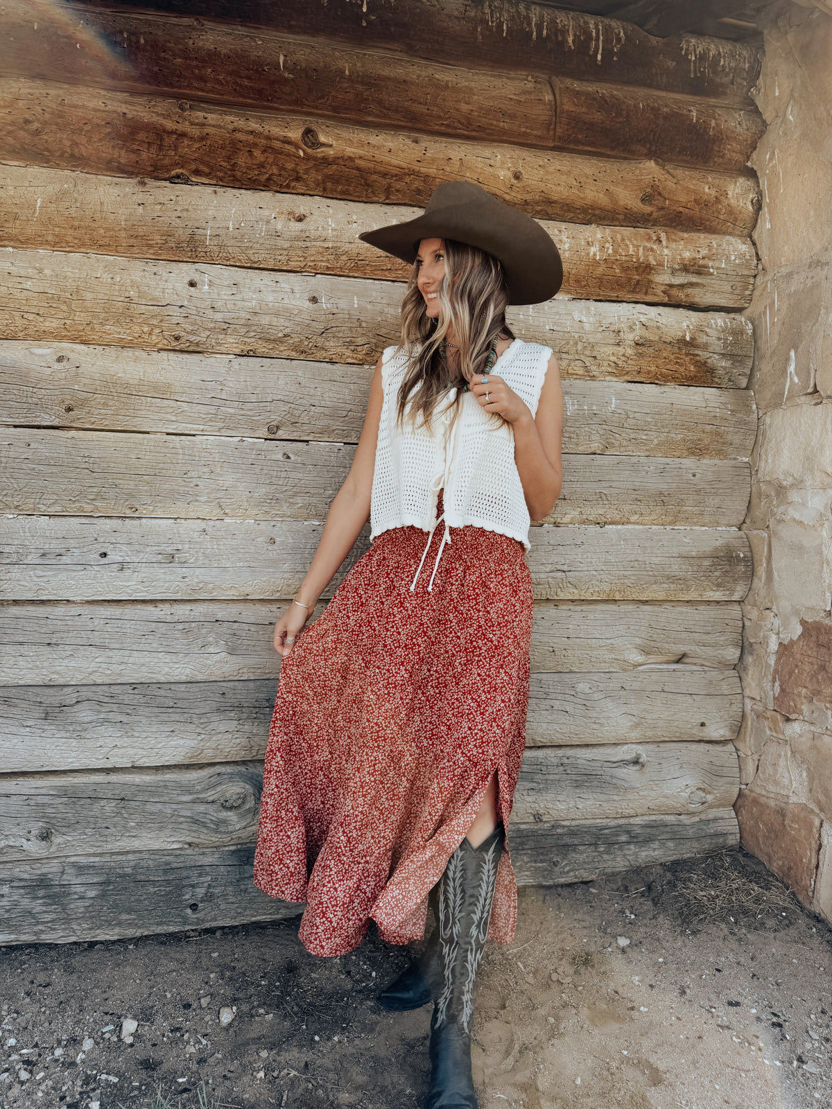 Tie Front Crochet Top