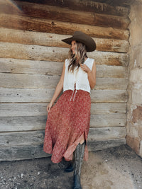 Tie Front Crochet Top