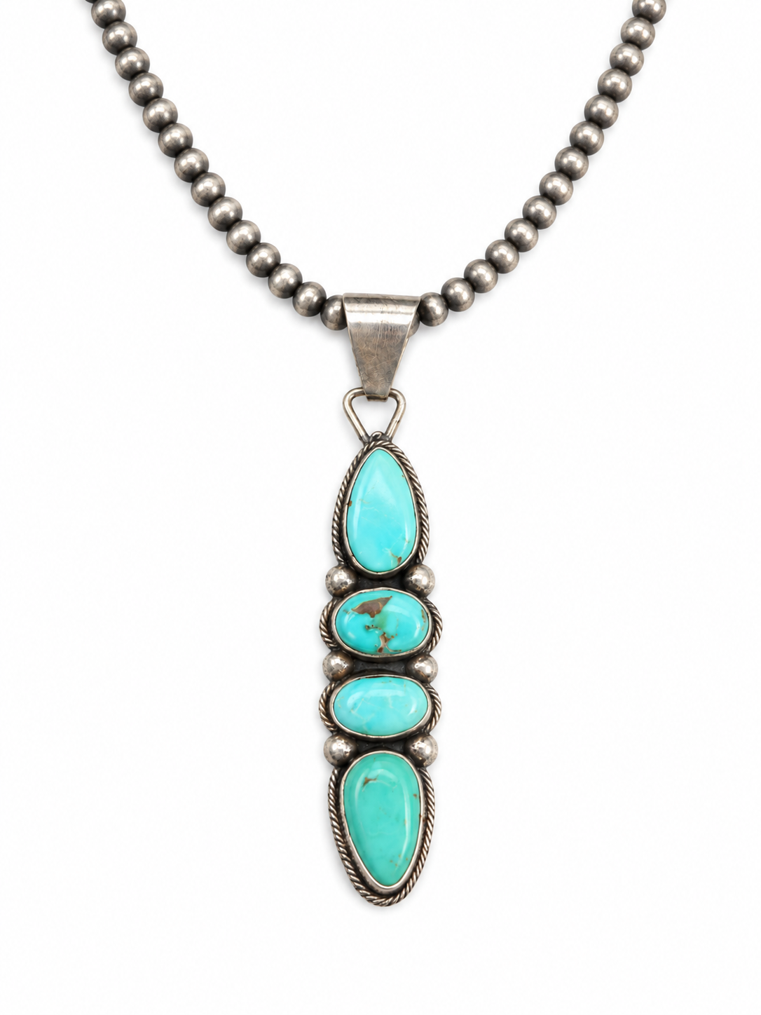 Four Stone Turquoise Pendant