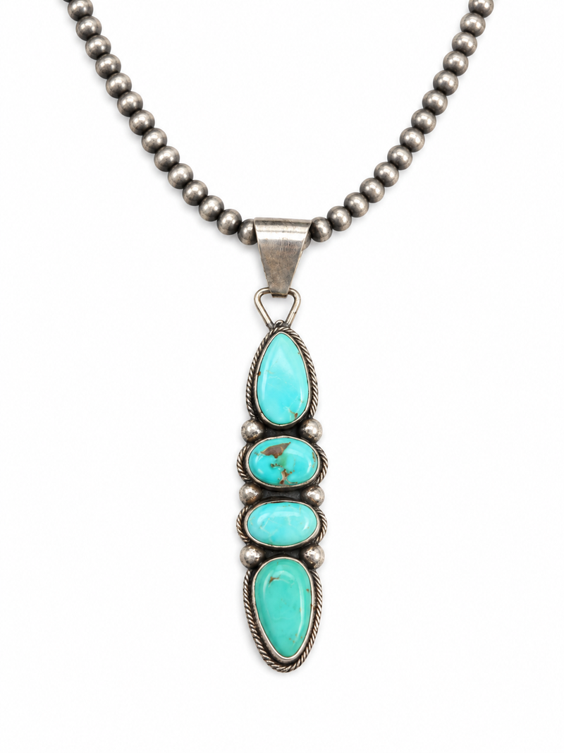 Four Stone Turquoise Pendant