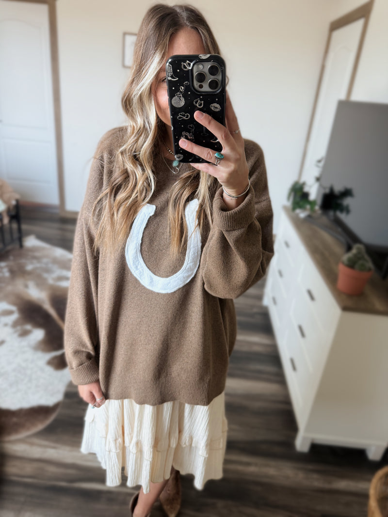 Horseshoe Pullover Sweater