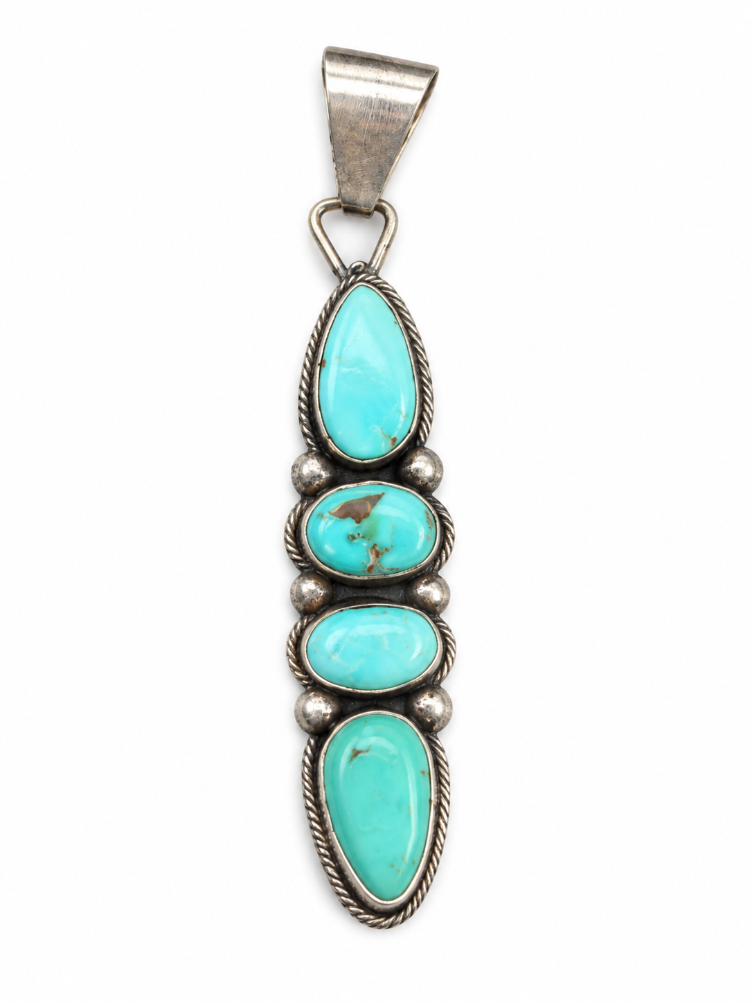 Four Stone Turquoise Pendant