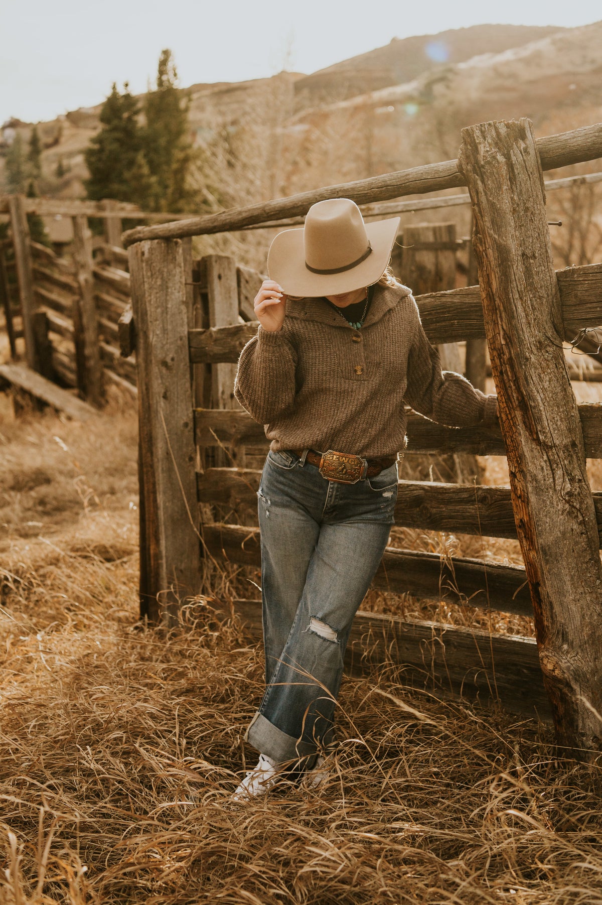 High Waisted Straight Leg Jeans