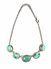 Five Stone Turquoise Choker