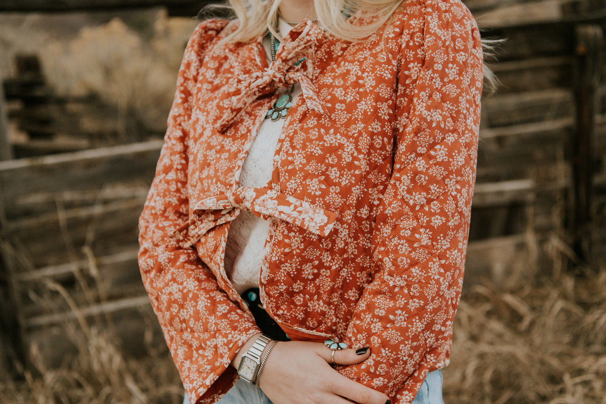 Quilted Bow Tie Jacket