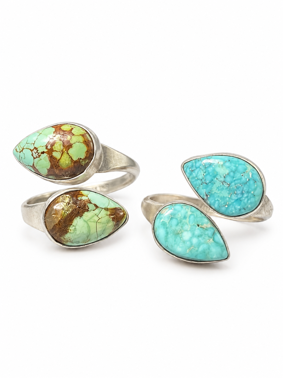 Adjustable Turquoise Teardrop Ring