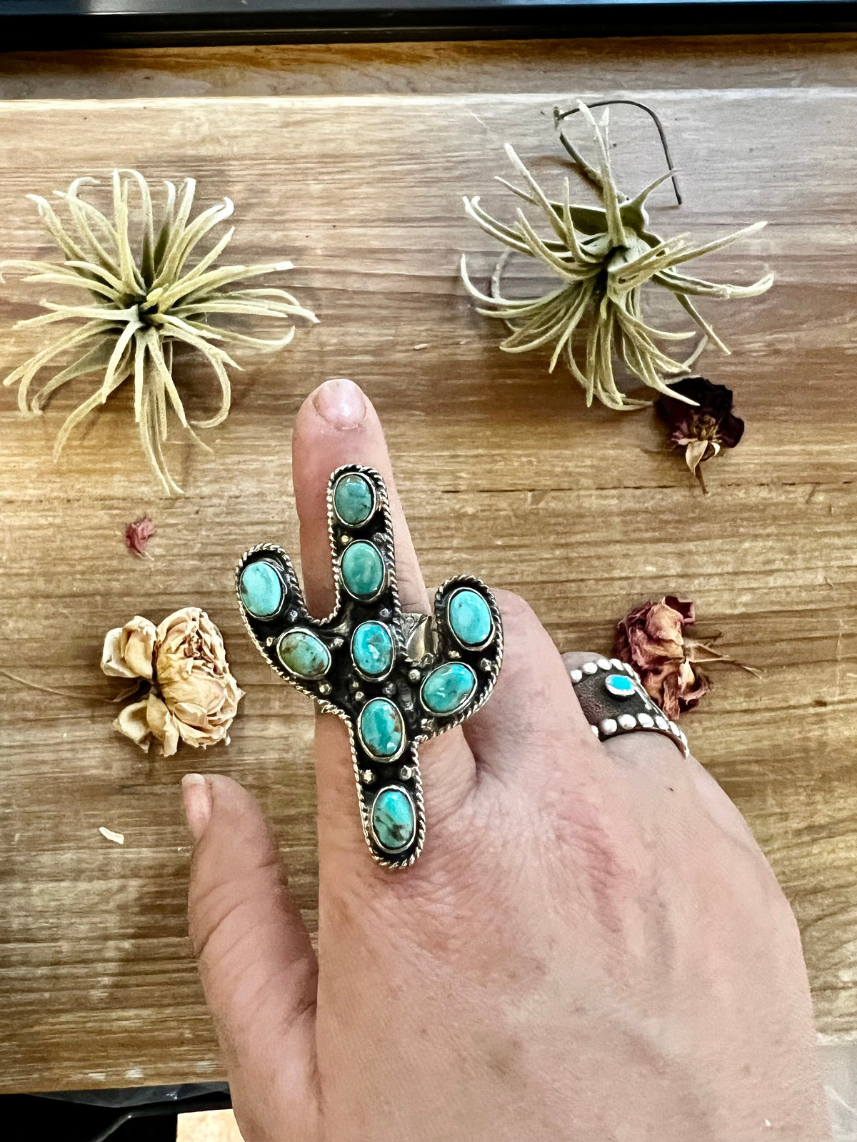 Cactus Turquoise Ring