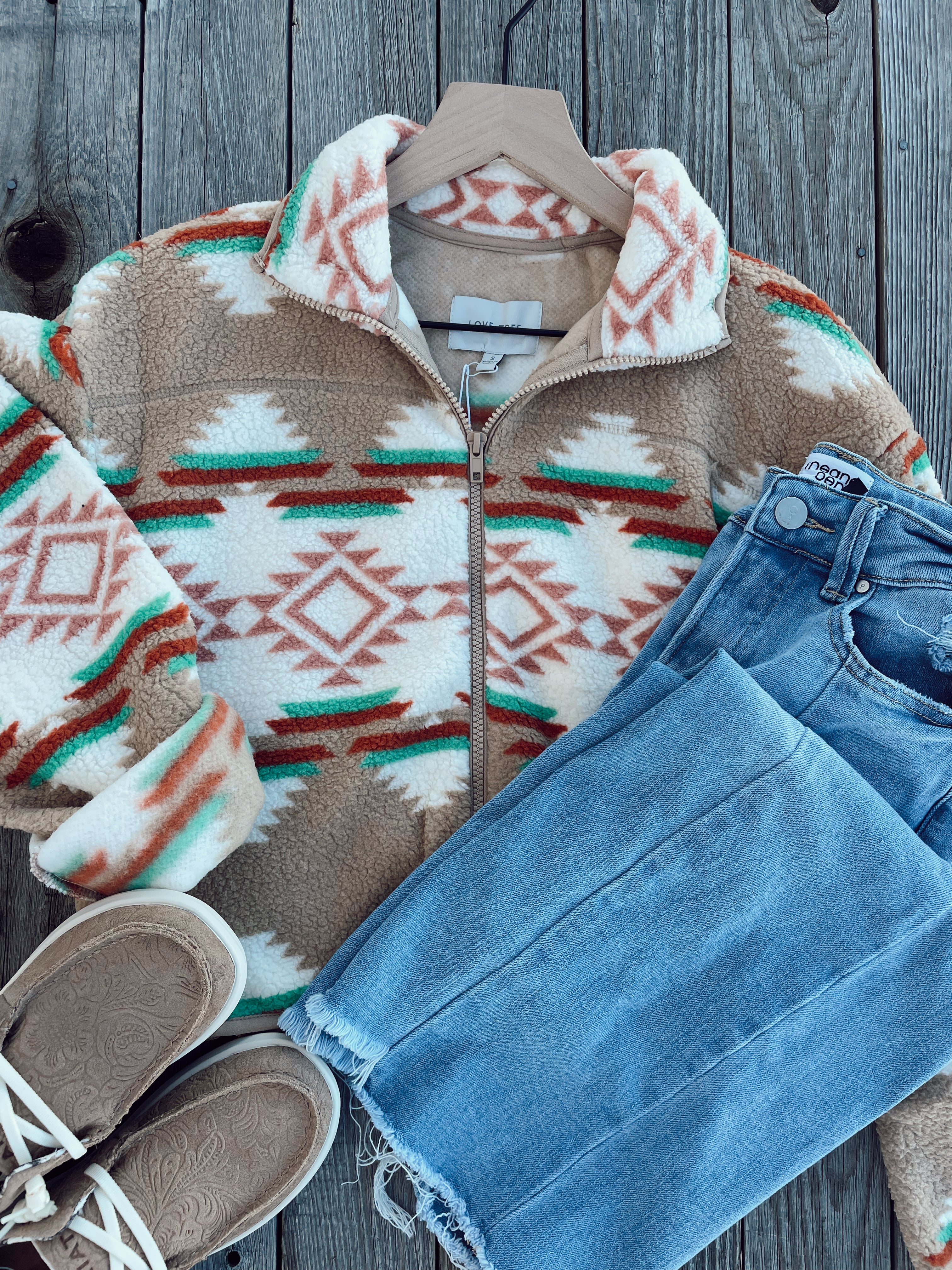 Aztec sherpa sale jacket