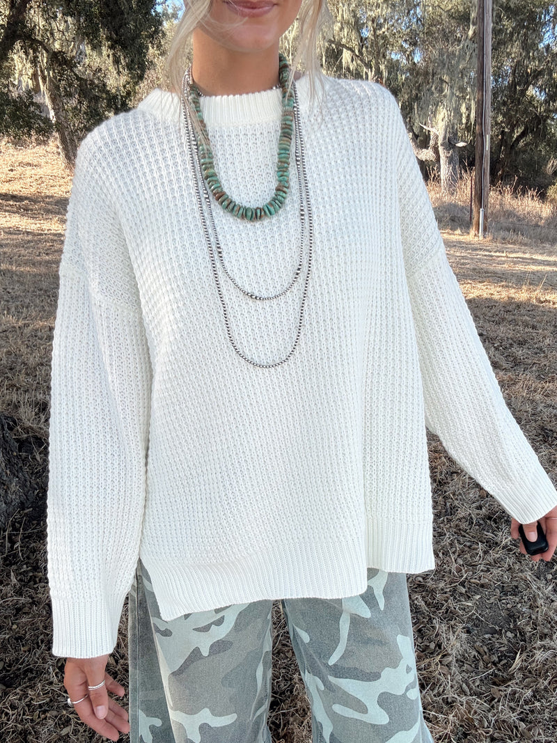 Knit Cream Sweater