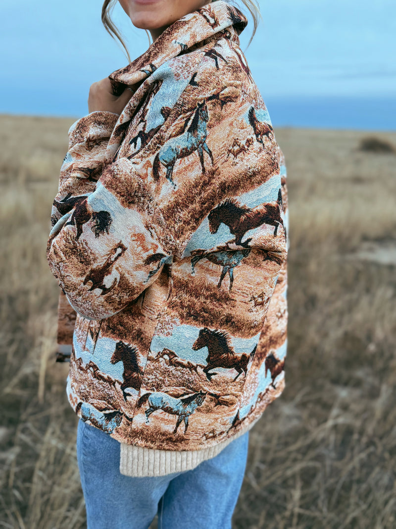 Jacquard Horse Jacket