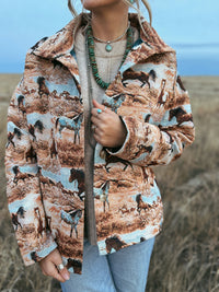 Jacquard Horse Jacket