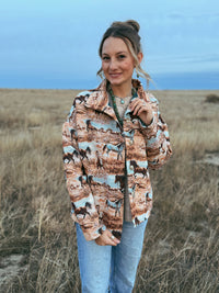 Jacquard Horse Jacket