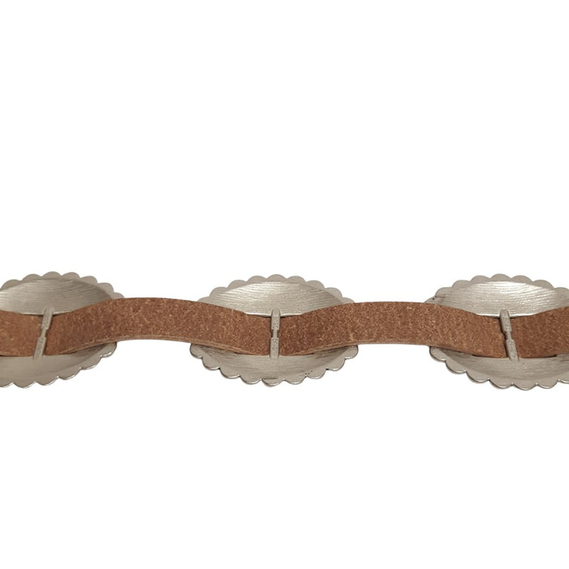 Black Leather Concho Belt